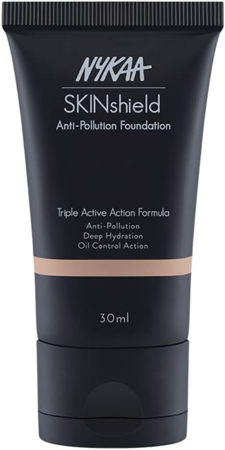 Nykaa SkinShield AntiPollution Matte Foundation Warm Nude06