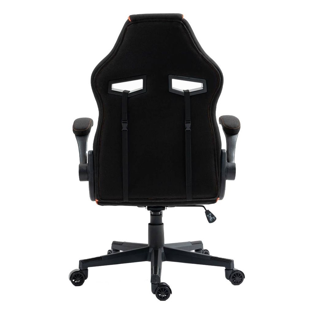 Porodo Ergonomic Gaming Chair with Flexible Headrest, PDX548, Black/Orange