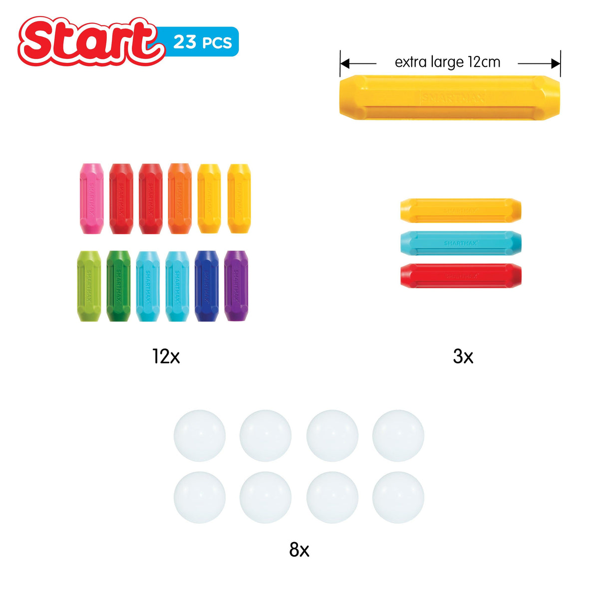 SmartMax Starter Set — 23 Piece Magnetic Building Set