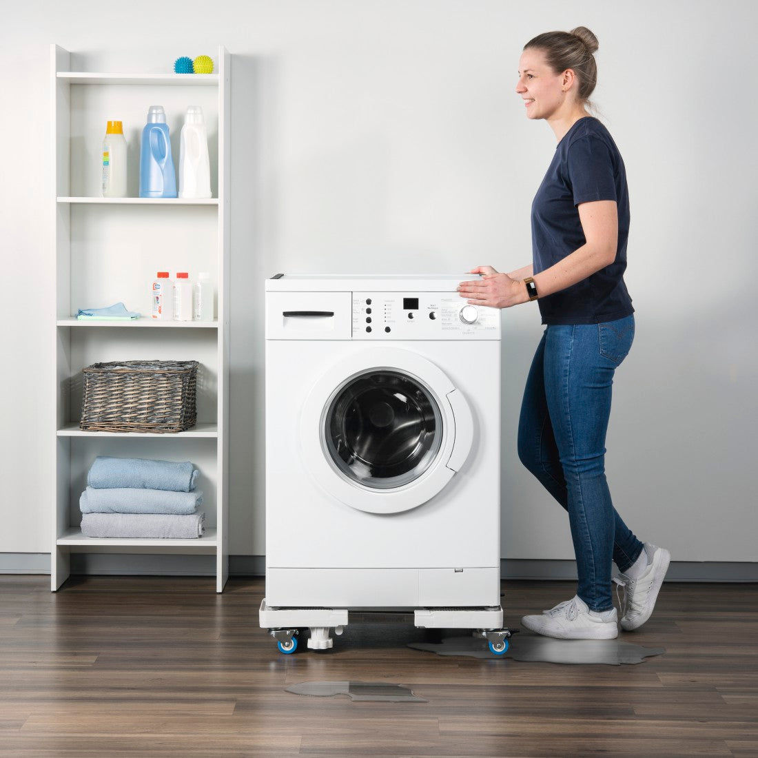 Xavax 110233 Furniture Mover with 4 Heavy-duty Castors, Height-adjustable Feet, 150 kg Load Capacity