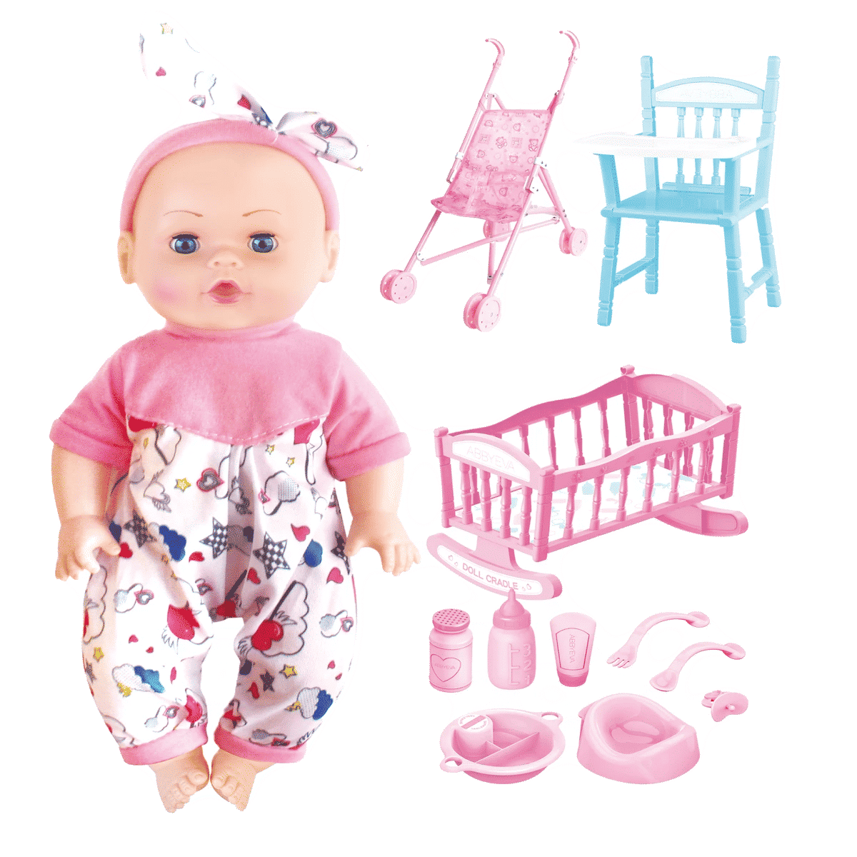 P.JOY BABY CAYLA MEGAPACK DOLL 30C B/O