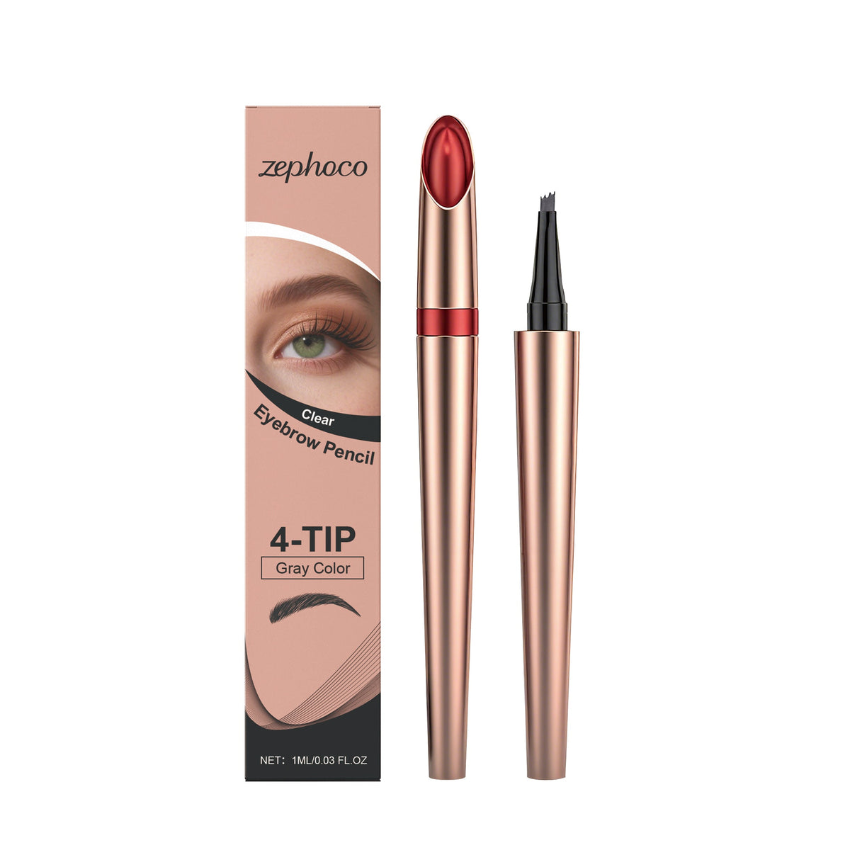 Anti-Smudge Eyebrow Pencil, Waterproof, Natural, Long-Lasting, Perfect Brows ,1ml