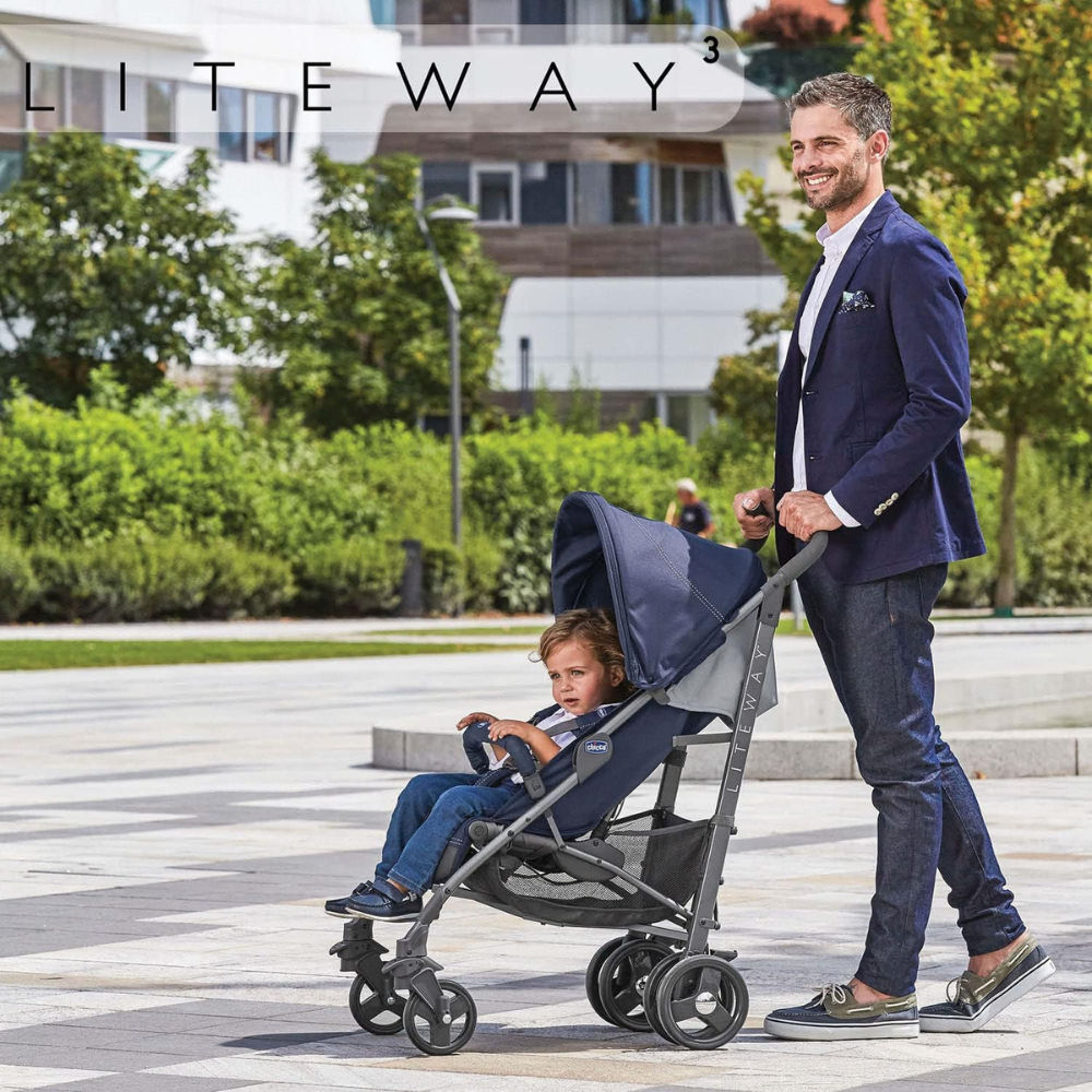 Chicco Lite Way 3 Top with Bumper Bar bej color