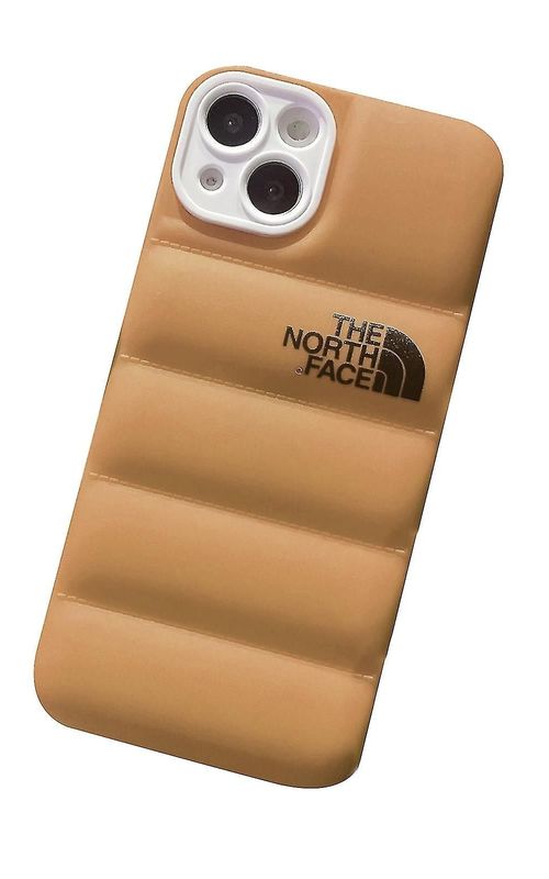 For iPhone 14/14 Pro/14 Plus/14 Pro Max - Winter Down Jacket 3D Puffer Soft Cloth Phone Case
