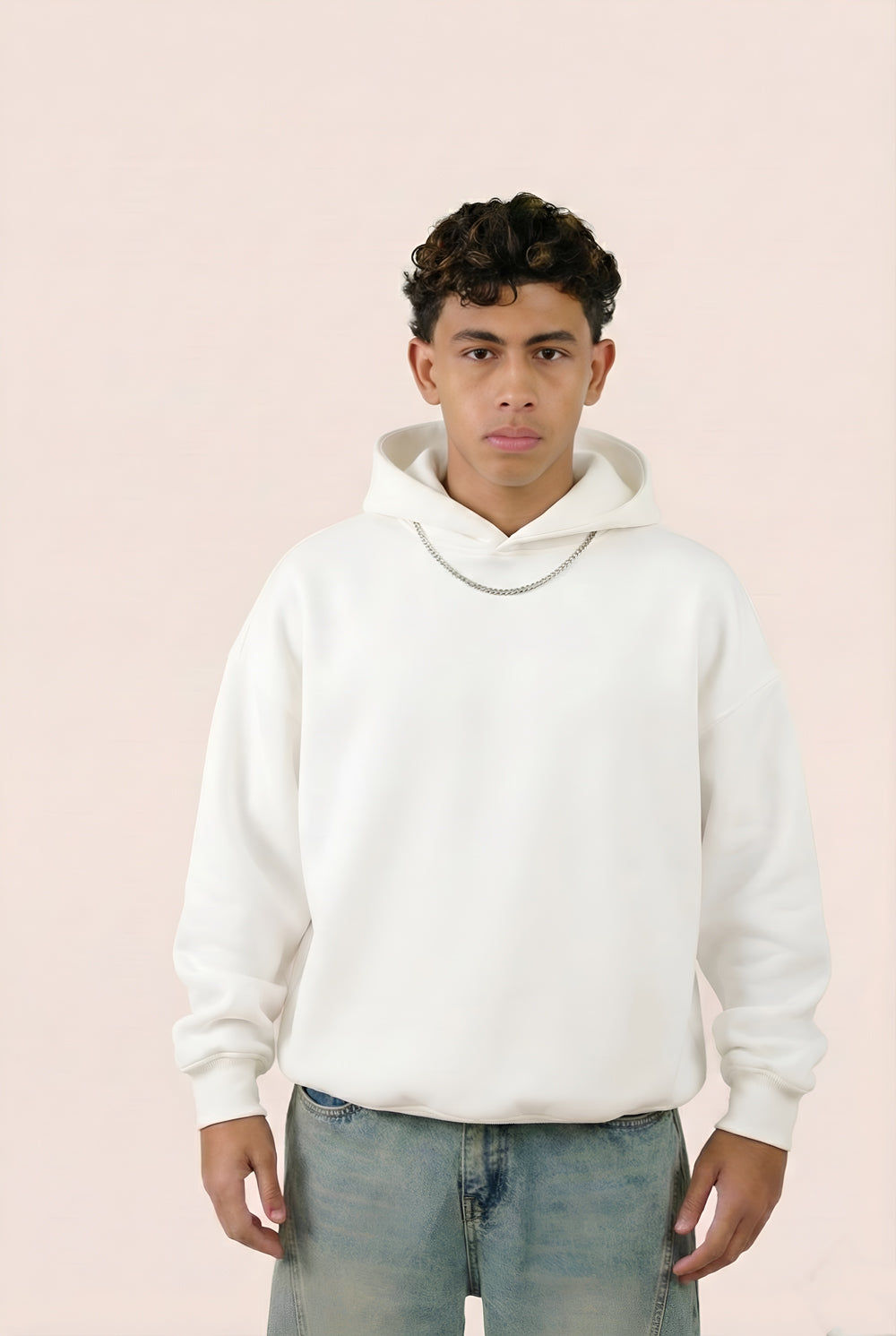 MULU Kids Classic Oversized Hoodie - White