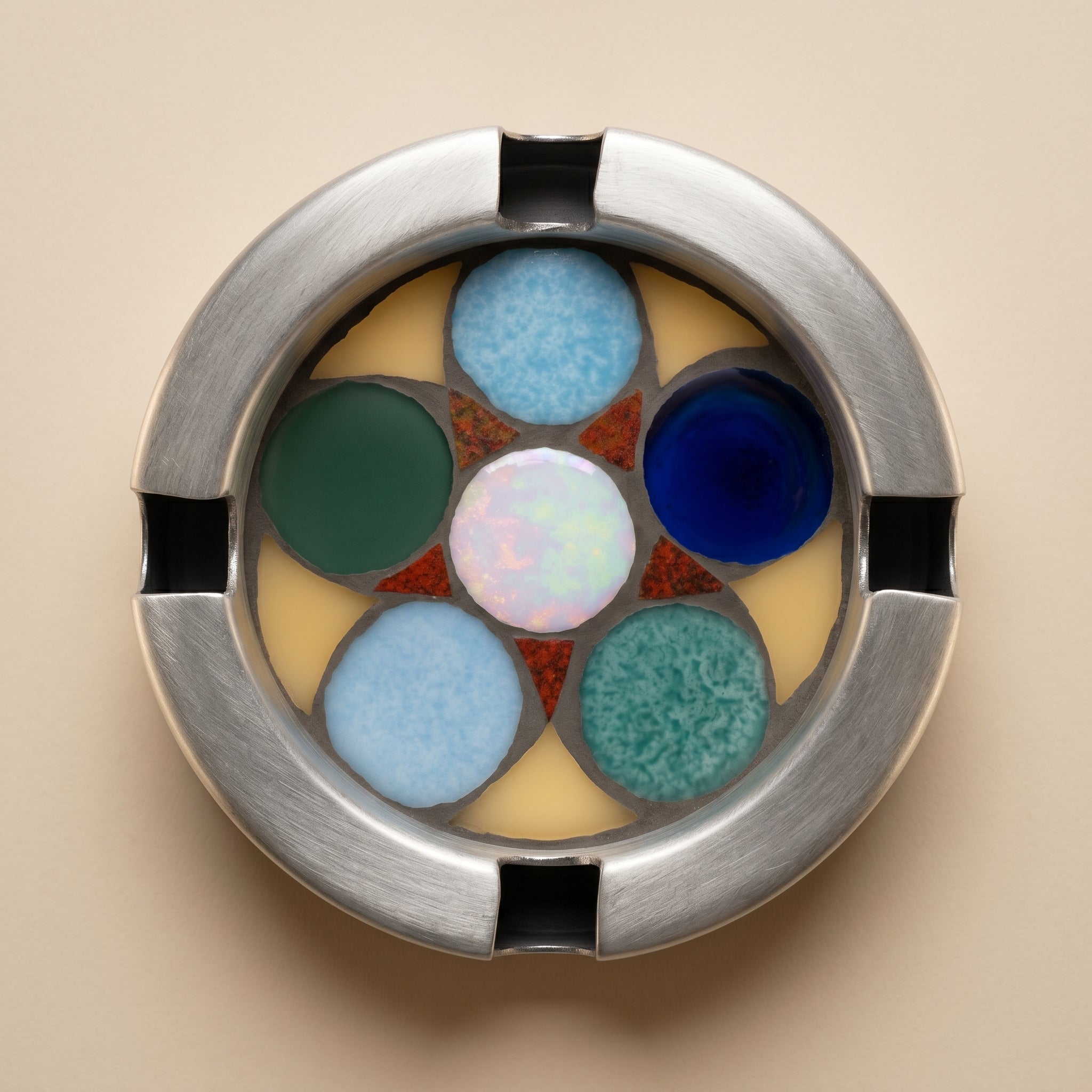 Dana Adada Metal Mosaic Ashtray