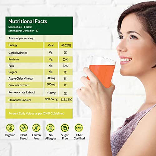 Wellbeing Nutrition Apple Cider Vinegar (ACV) 17 Effervescent Tablets (Pack of 8)