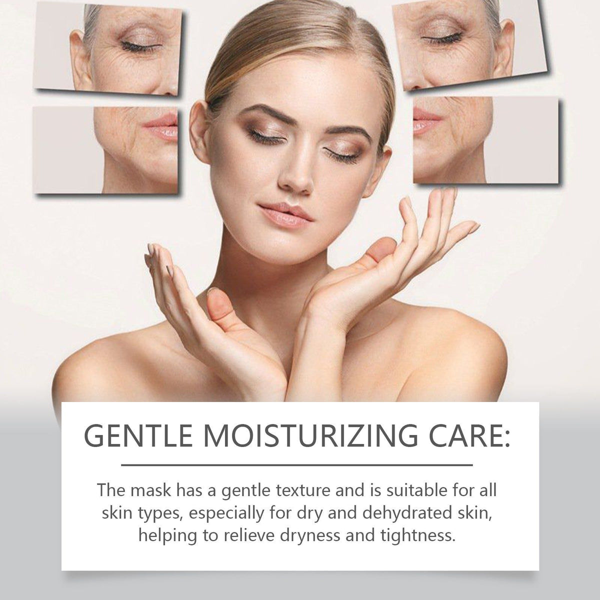 Collagen Moisturizing Mask, Brightening, Hydrating, Anti-Aging, Skin Repair ,4 pieces