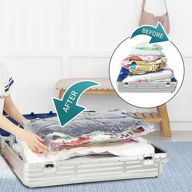 Vacuum Storage Space Sealed Bags – Large, Durable, Reusable, and Vacuum-Seal for Clothes, Bedding, and More