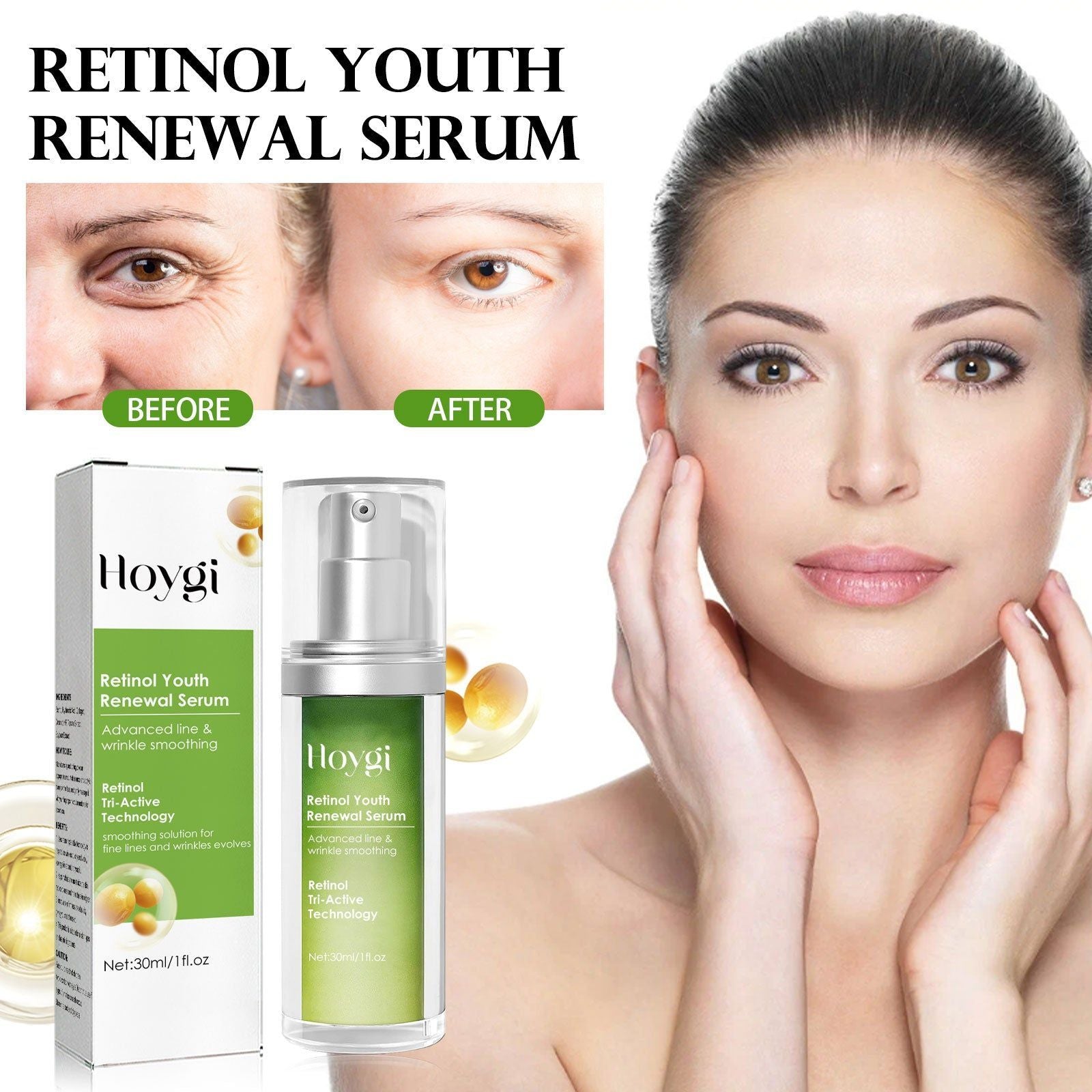 Revitalizing Face Essence with Retinol, Hydrating, Firming, Anti-Aging, Smooth Skin ,30ml