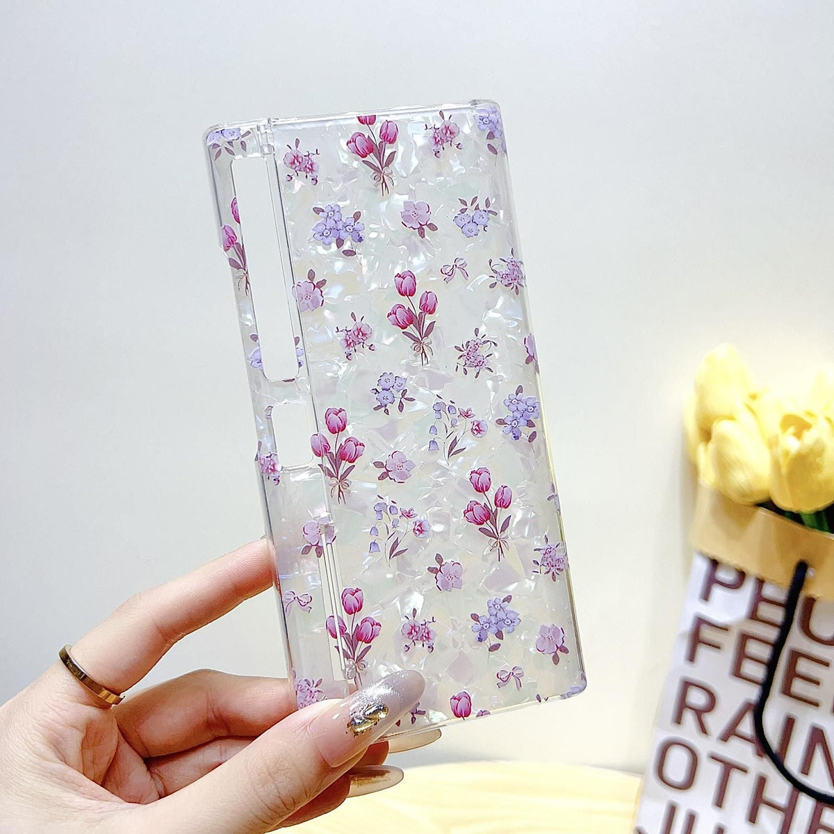 Flower Pattern PC Case For Huawei Mate Xs 2