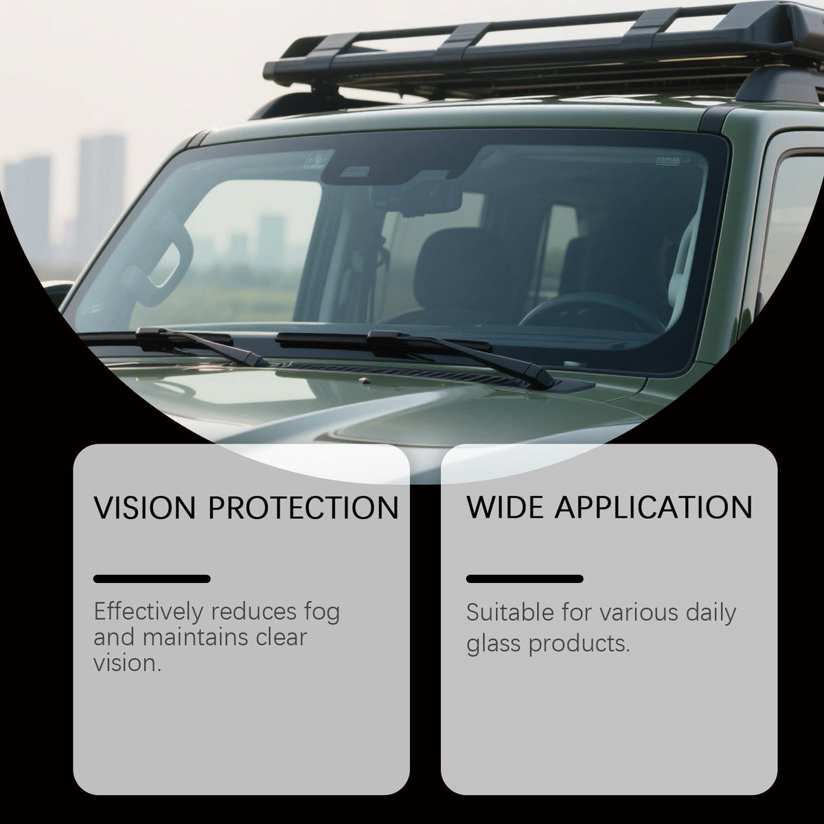 Car Anti-Fog Spray, Clear Vision, Rainproof, Easy to Use, Water Repellent ,100ml