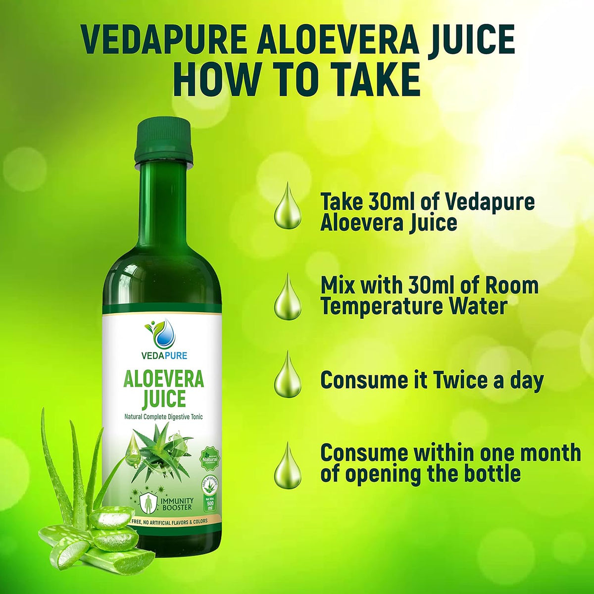 Vedapure Aloe vera Juice 500 ml