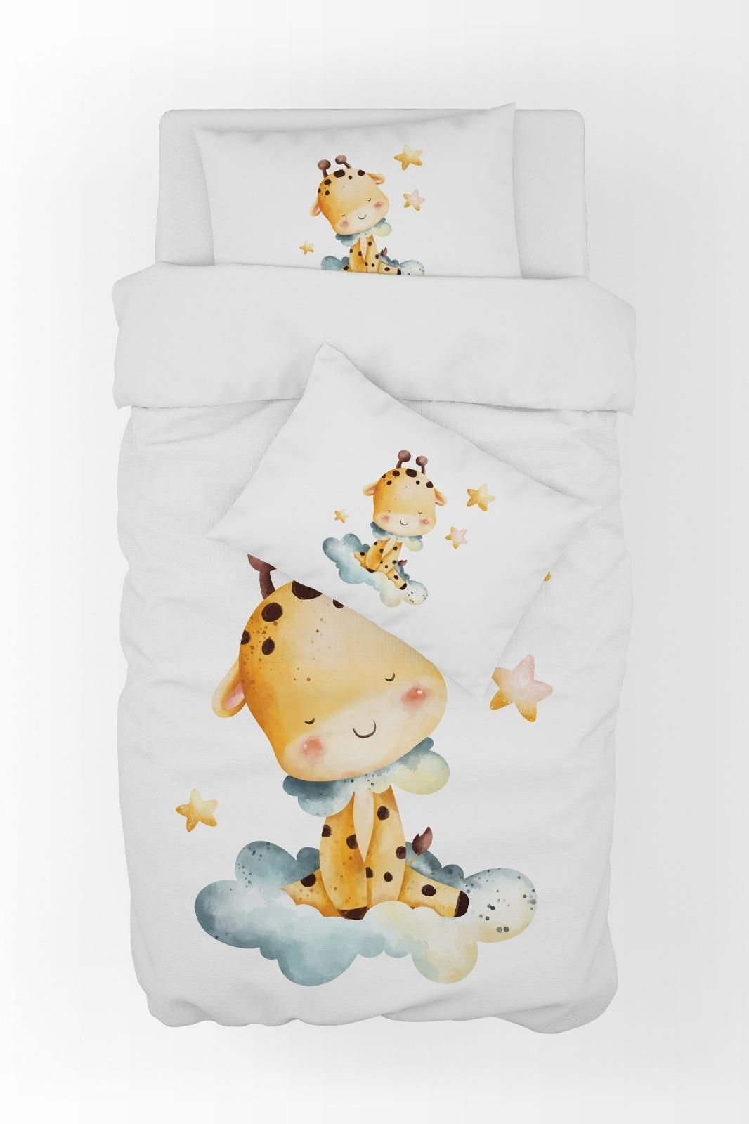 Baby Giraffe Printed Duvet Cover Set For Baby
