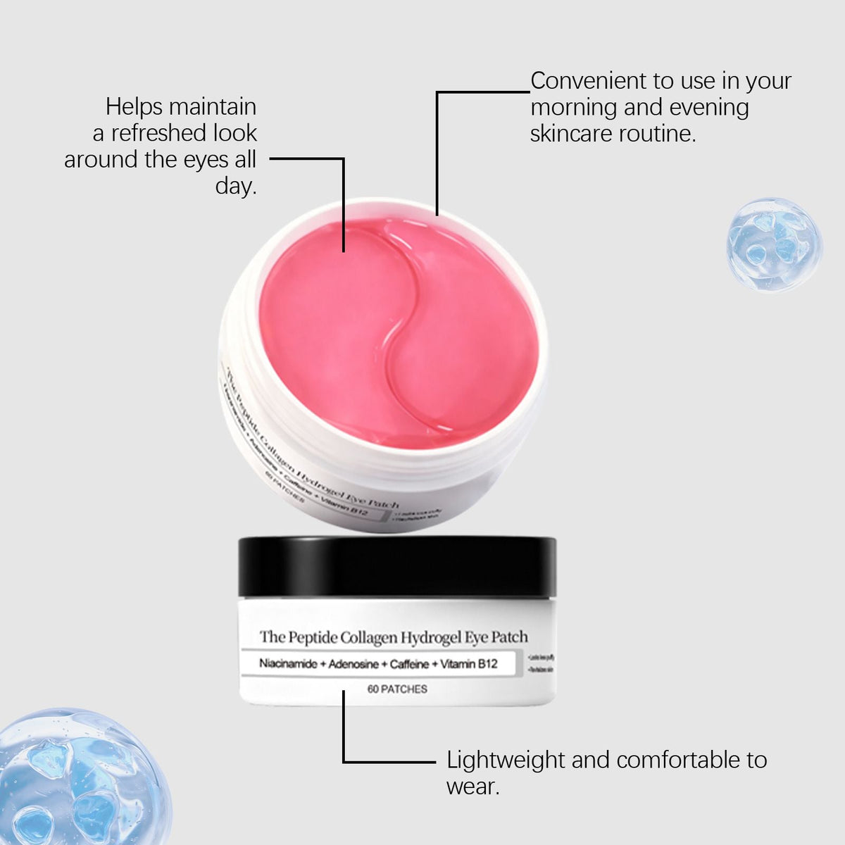 Hydrating Under Eye Patches for Dark Circles 60pcs