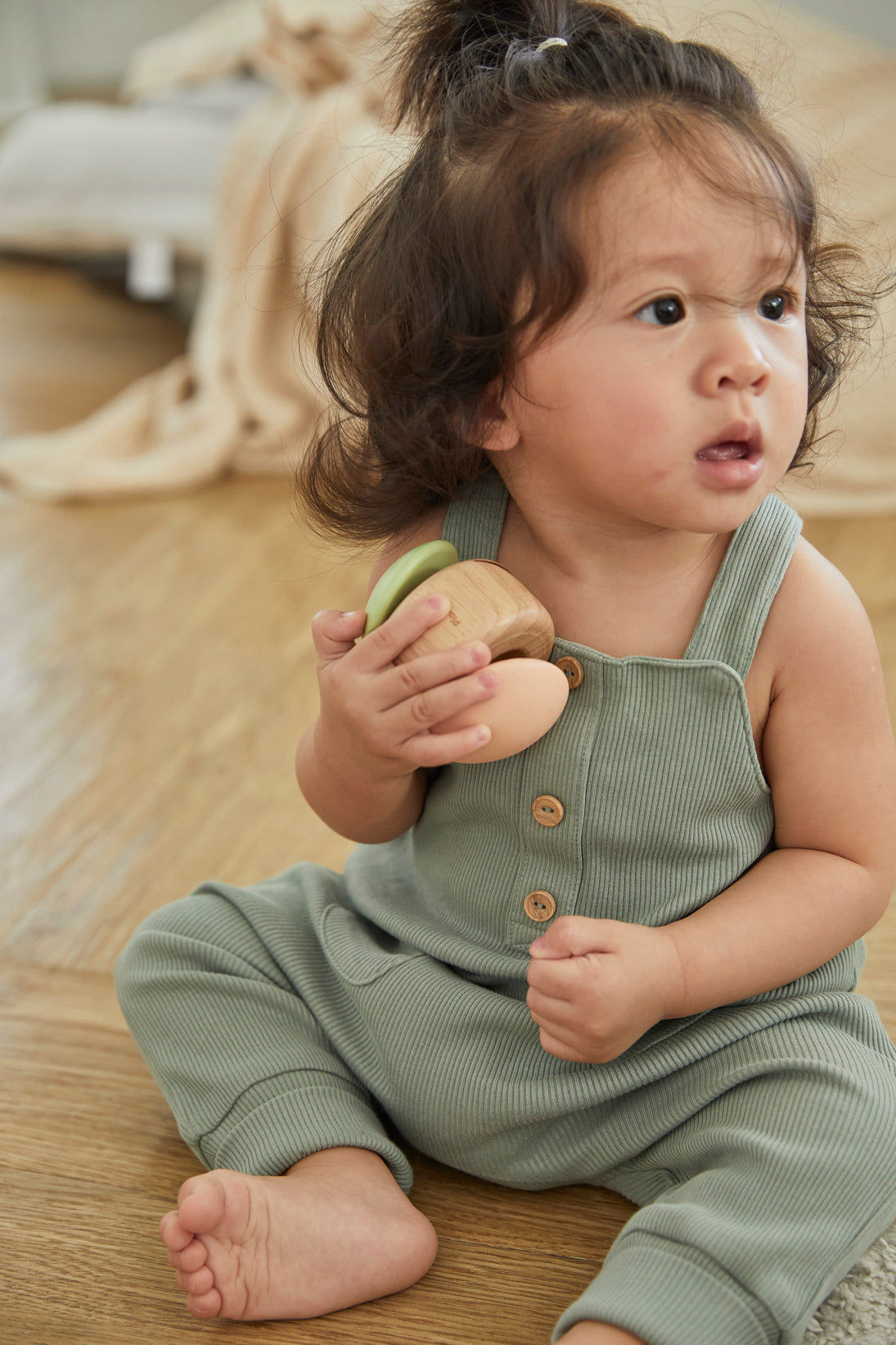 PlanToys Clapping Roller — Modern Rustic | Wooden Baby Toy