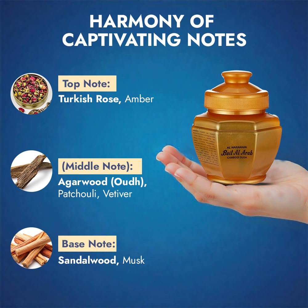 Haramain Bait Al Arab Cambodi Oudh, 100gm