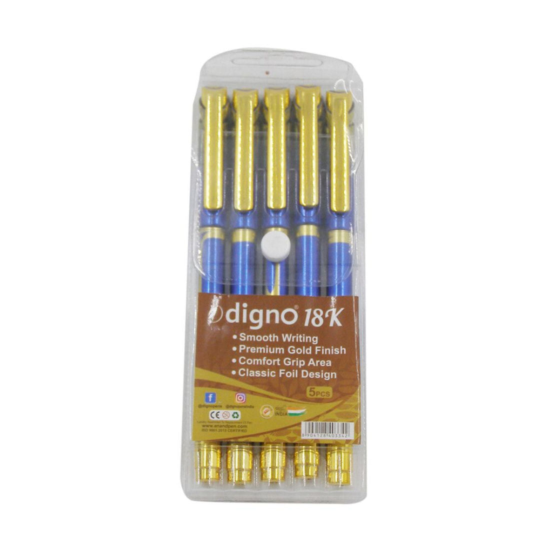 Digno 18K Ball Point Pens Assorted, 0.7mm