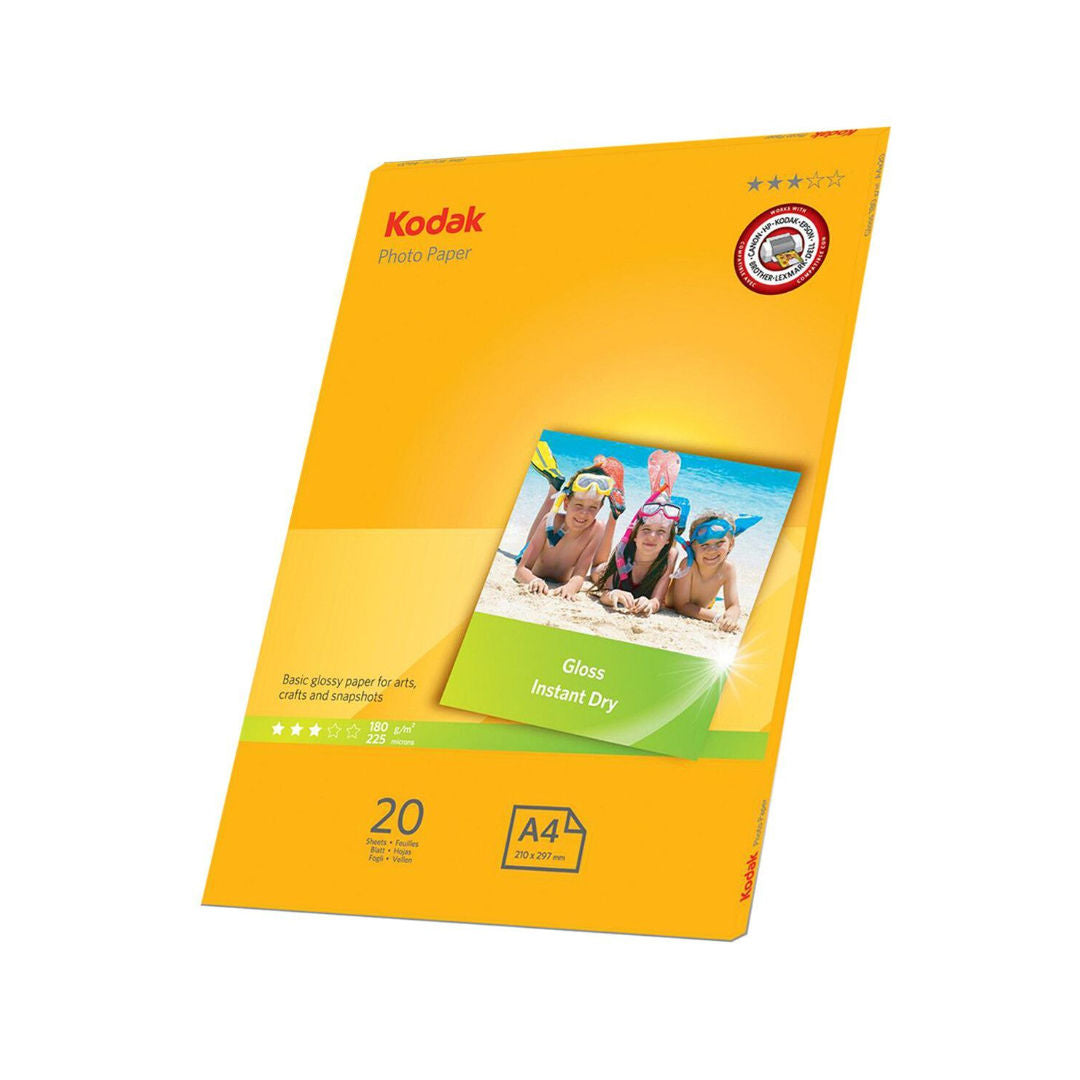 Kodak A4 Gloss Photo Paper 180Gsm, 20 sheets 3*