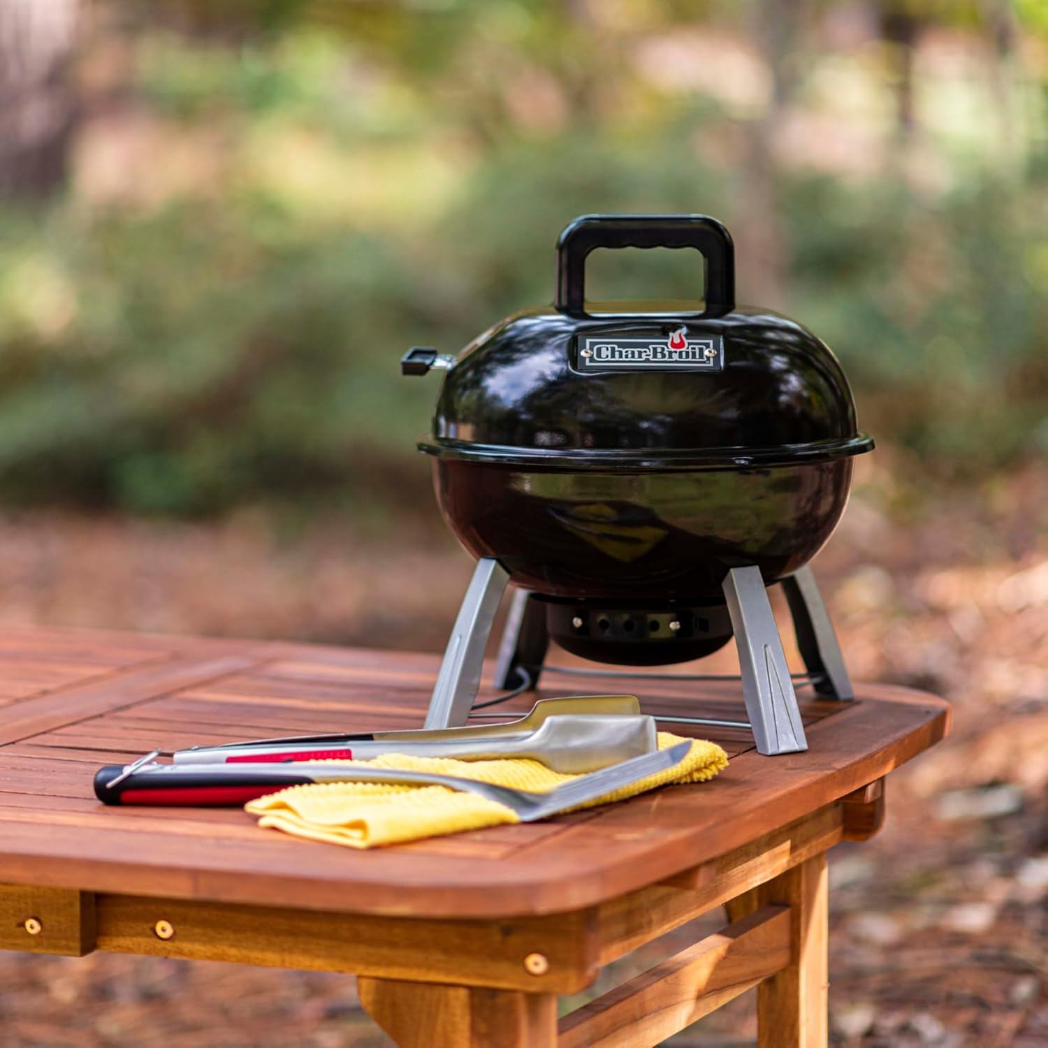 Char-Broil 14" Charcoal Tabletop Kettle Grill, Compact Portable BBQ, 13301719