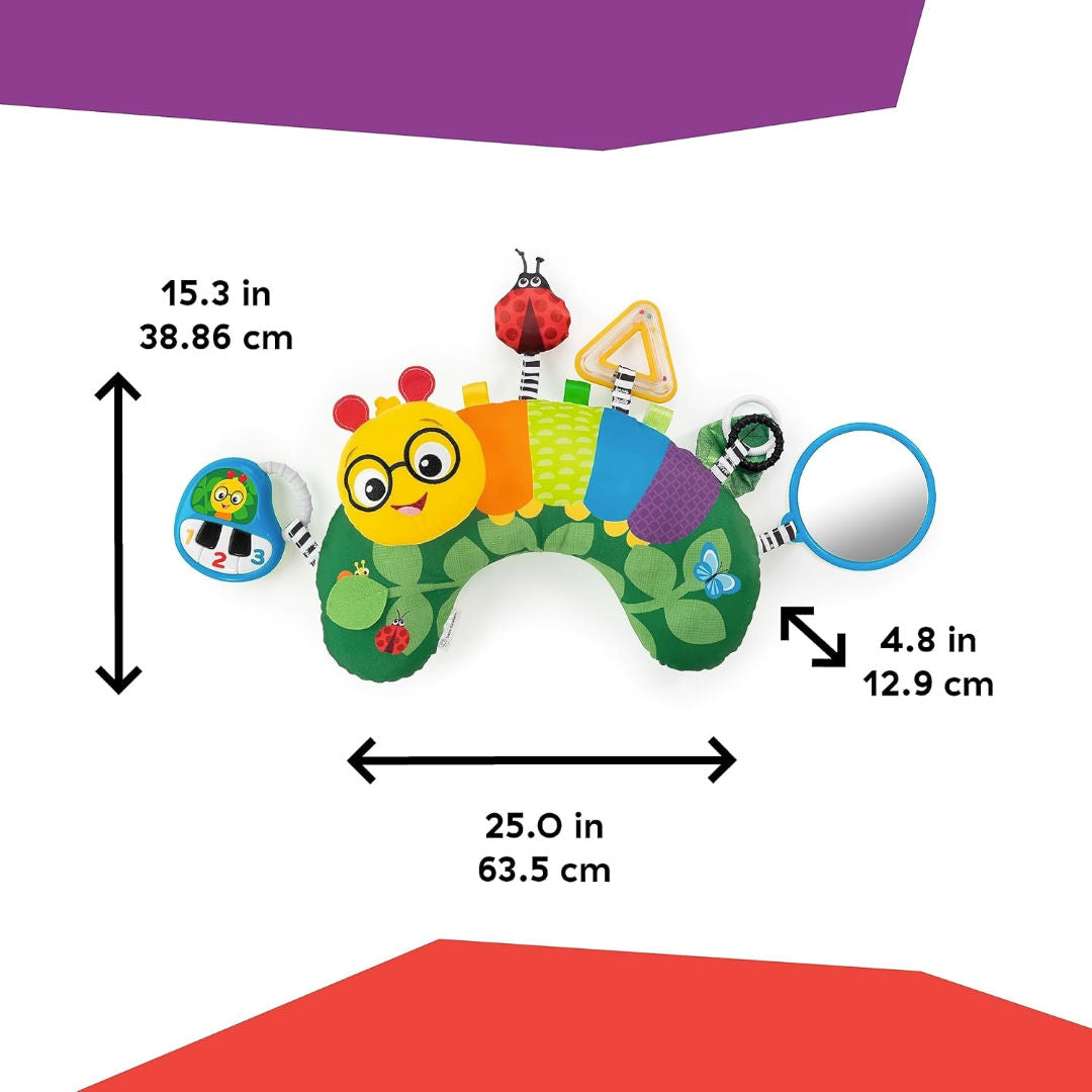 Baby Einstein Cal-a-Pillow Tummy Time Activity Pillow, 63.5x12.9x 38.86cm, 0-12 months