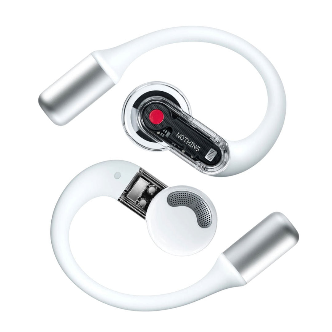 Nothing Ear (open) True Wireless Bluetooth Open-Ear Buds, Long Battery Life, Bass Enhance, Clear Voice Technology, White