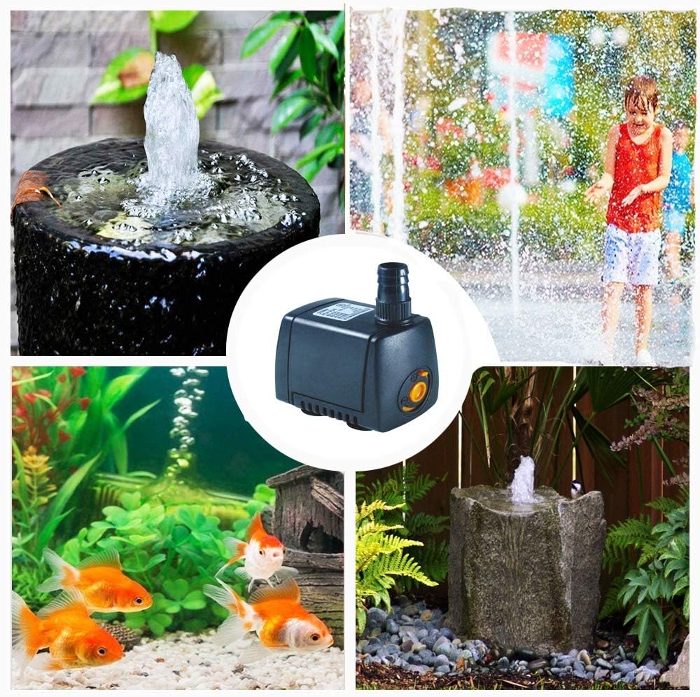 Hengbo Submersible Water Pump for Aquarium & Fountain with Adjustable Flow