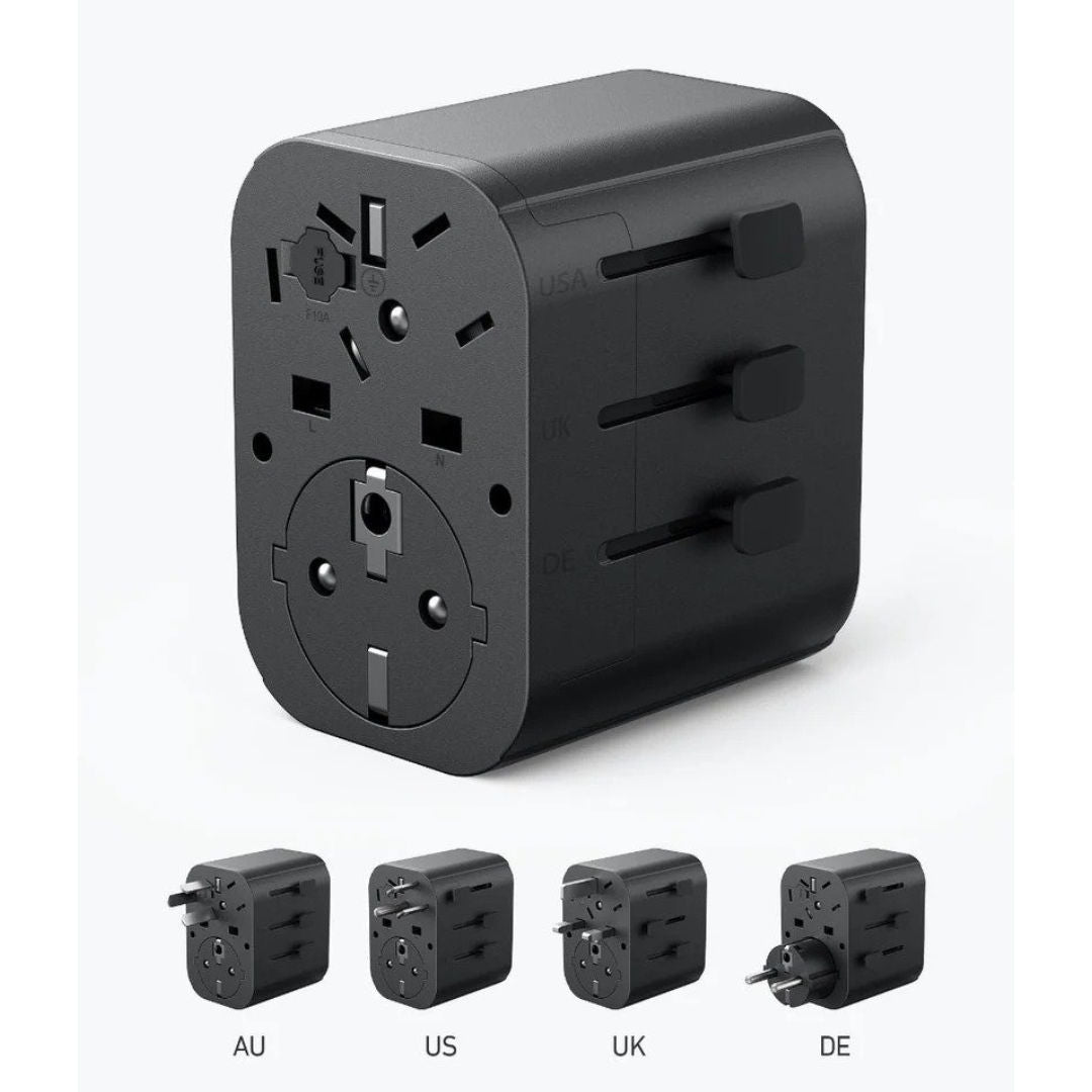Anker Black Power Extend Adapter Socket, 30W, A9212K11