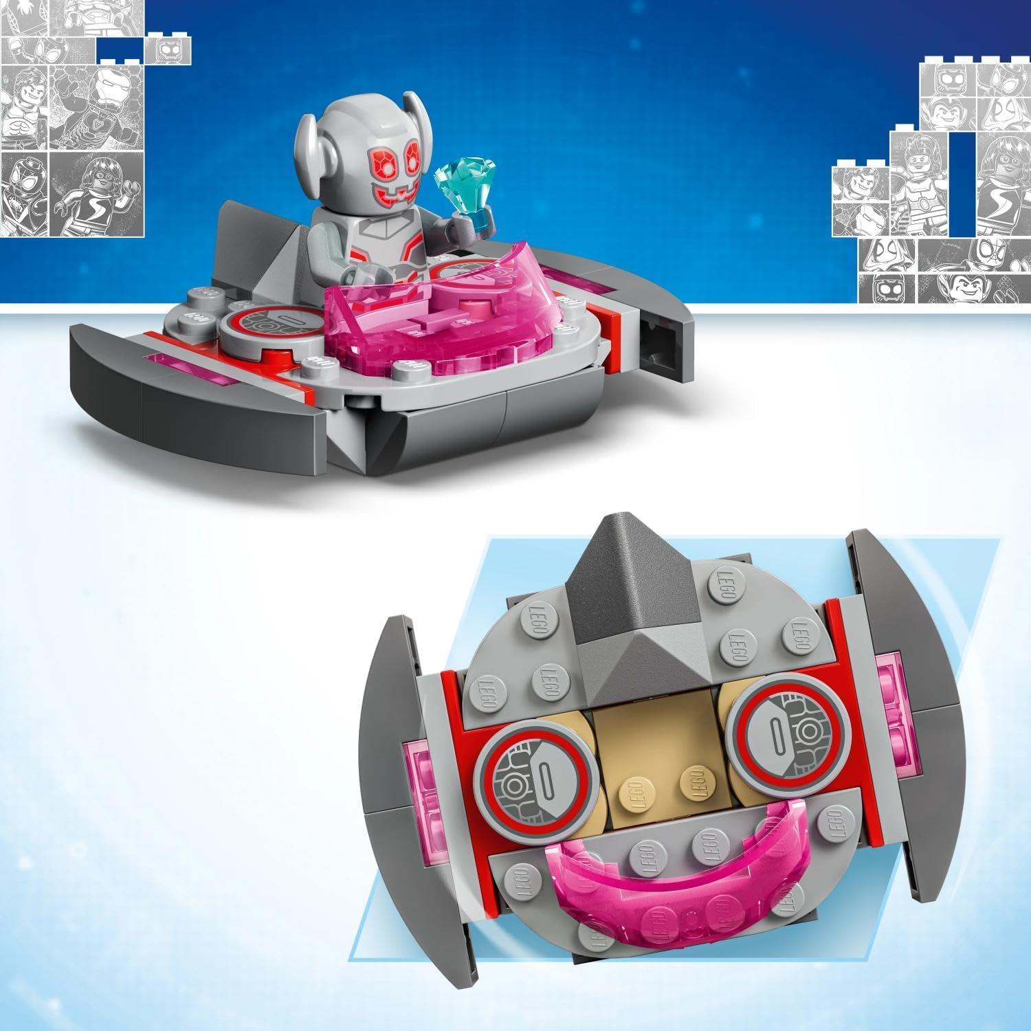LEGO Marvel Iron Man and His Amazing Friends: Ultron vs Iron Man Building Set, Age 4+ Years