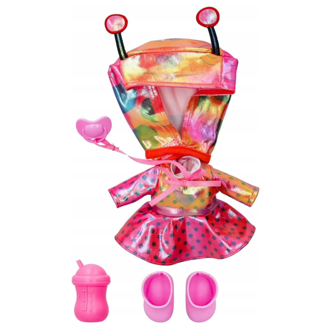 Cry Babies Star Lady in a Ladybug Outfit Interactive Doll, 30cm, For Age 18+ Months