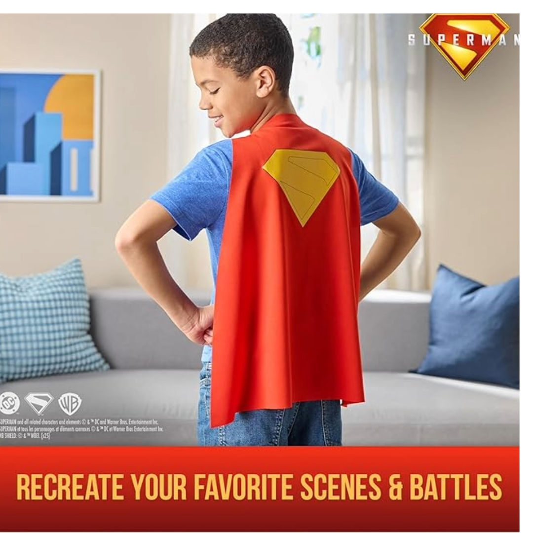 DC Superman Superman Power Cape Set, 2 Pieces, For Age 4+ Years