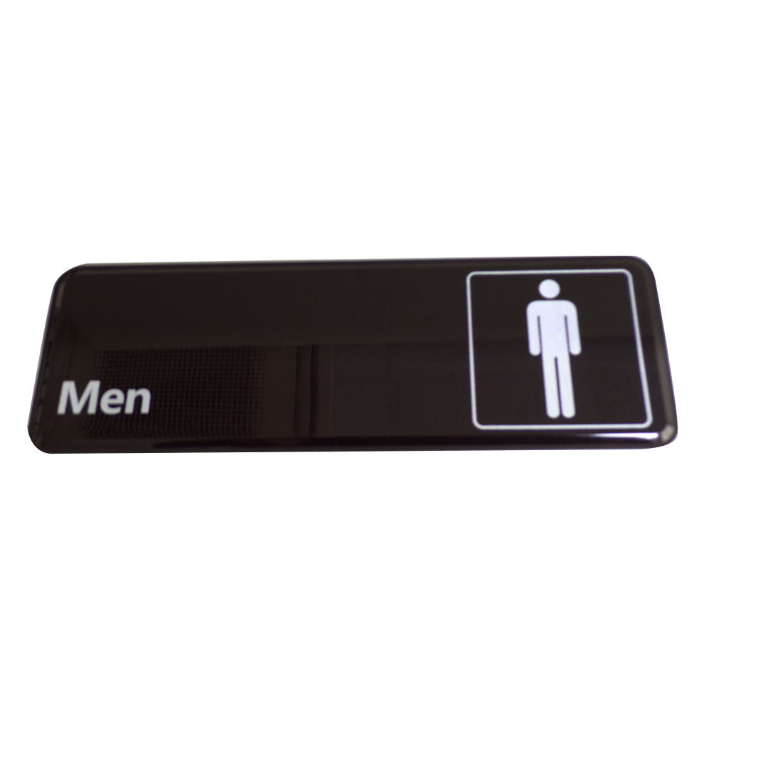 RSC 3"x9", Restroom Men Toilet Sign Holder, 7346 D19-318
