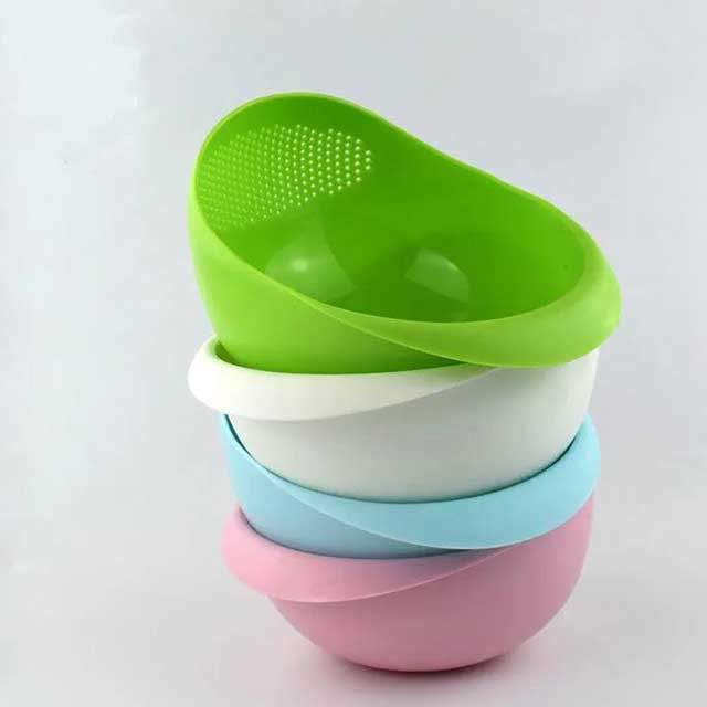 Rice Washing Filter Strainer Basket - Multi-Function Fruit & Vegetable Drainer Bowl for Kitchen Use
