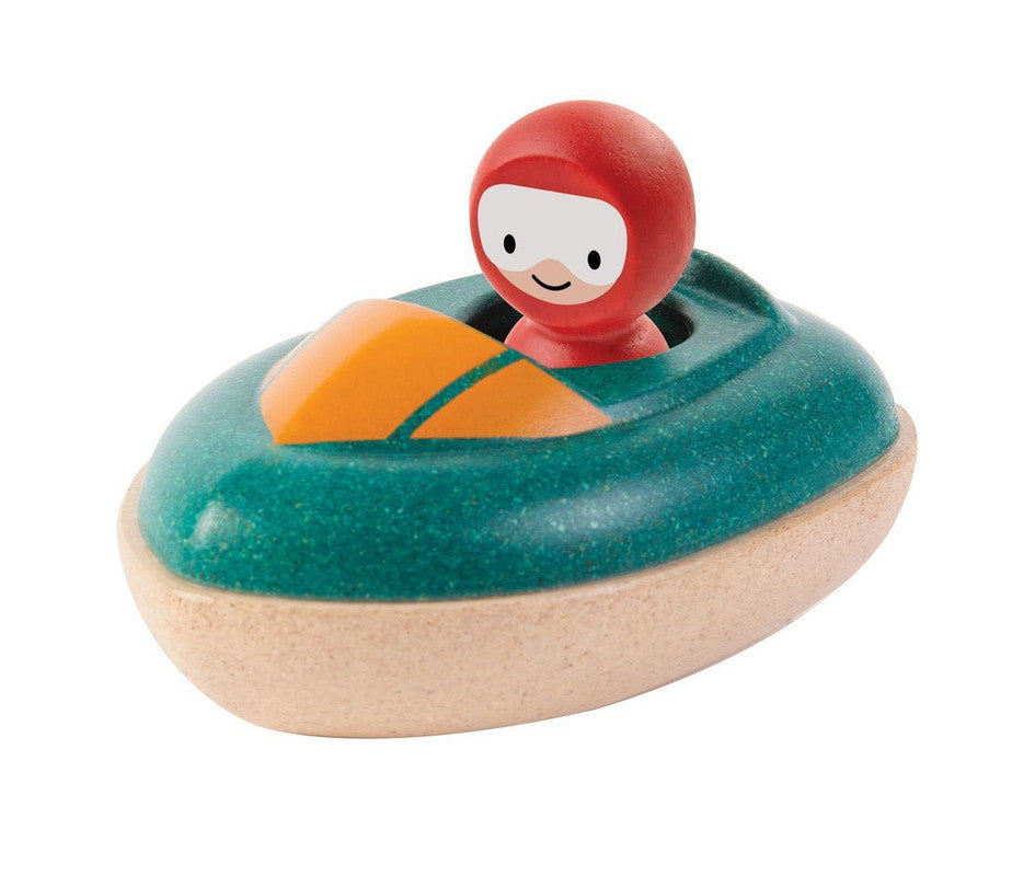PlanToys Speed Boat — Wooden Toy Boat