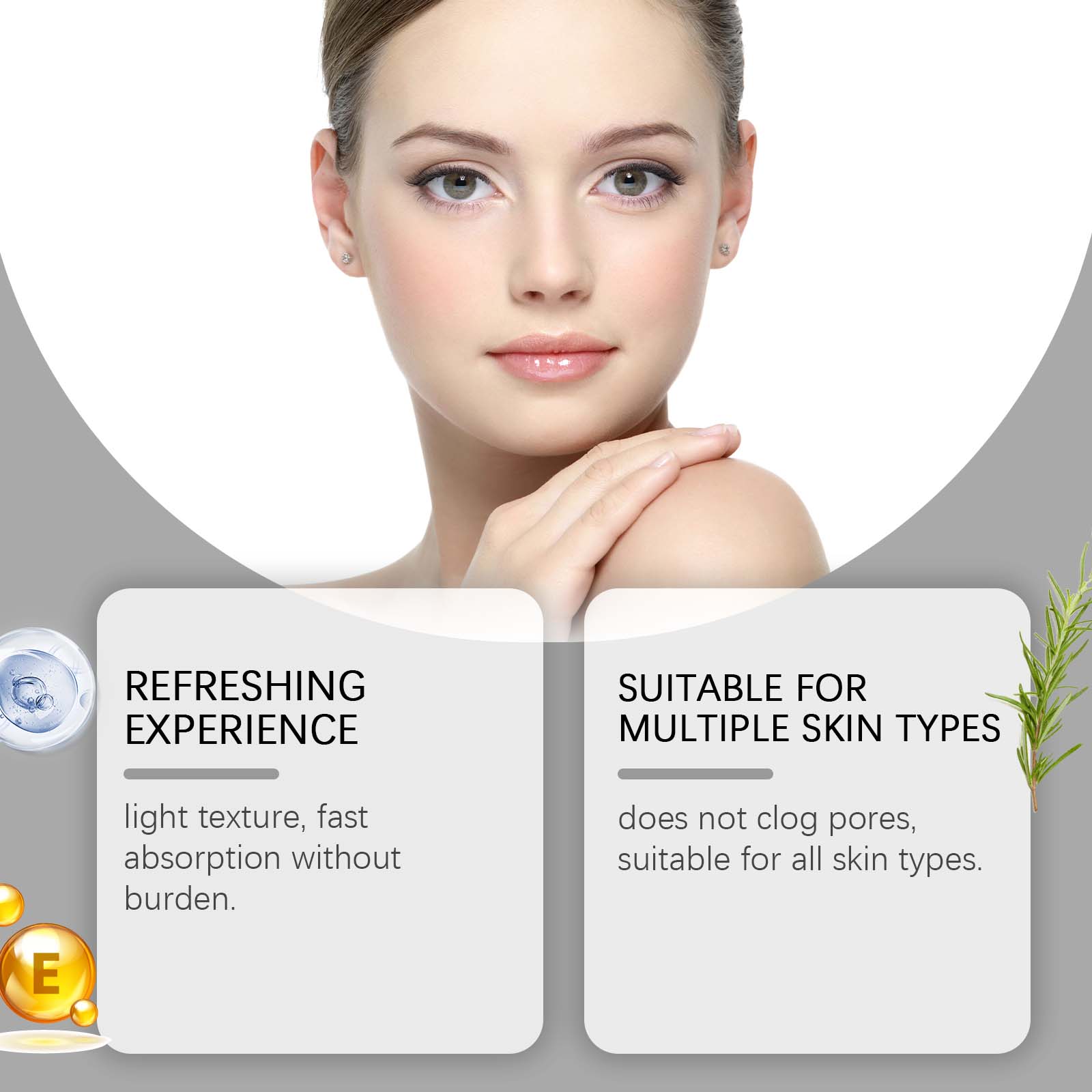 Acne Face Cream, Oil Control, Soothing, Poreless, Gentle Facial Care ,50g