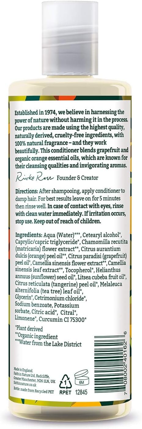 Faithinnature Conditioner - Grapefruit & Orange 400ml