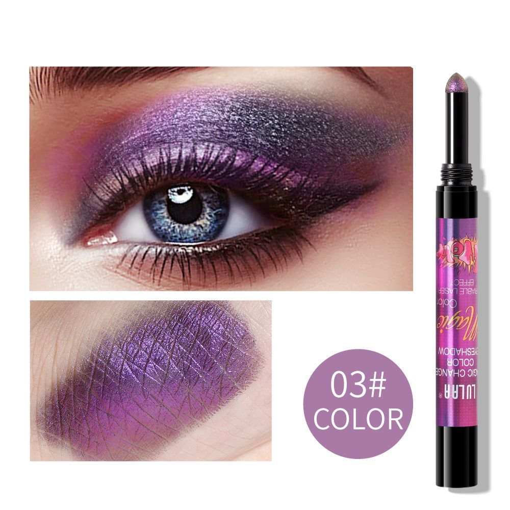 Colorful Pearlescent Eyeshadow Stick Gradient Sequins Metallic Shiny Eyeshadow