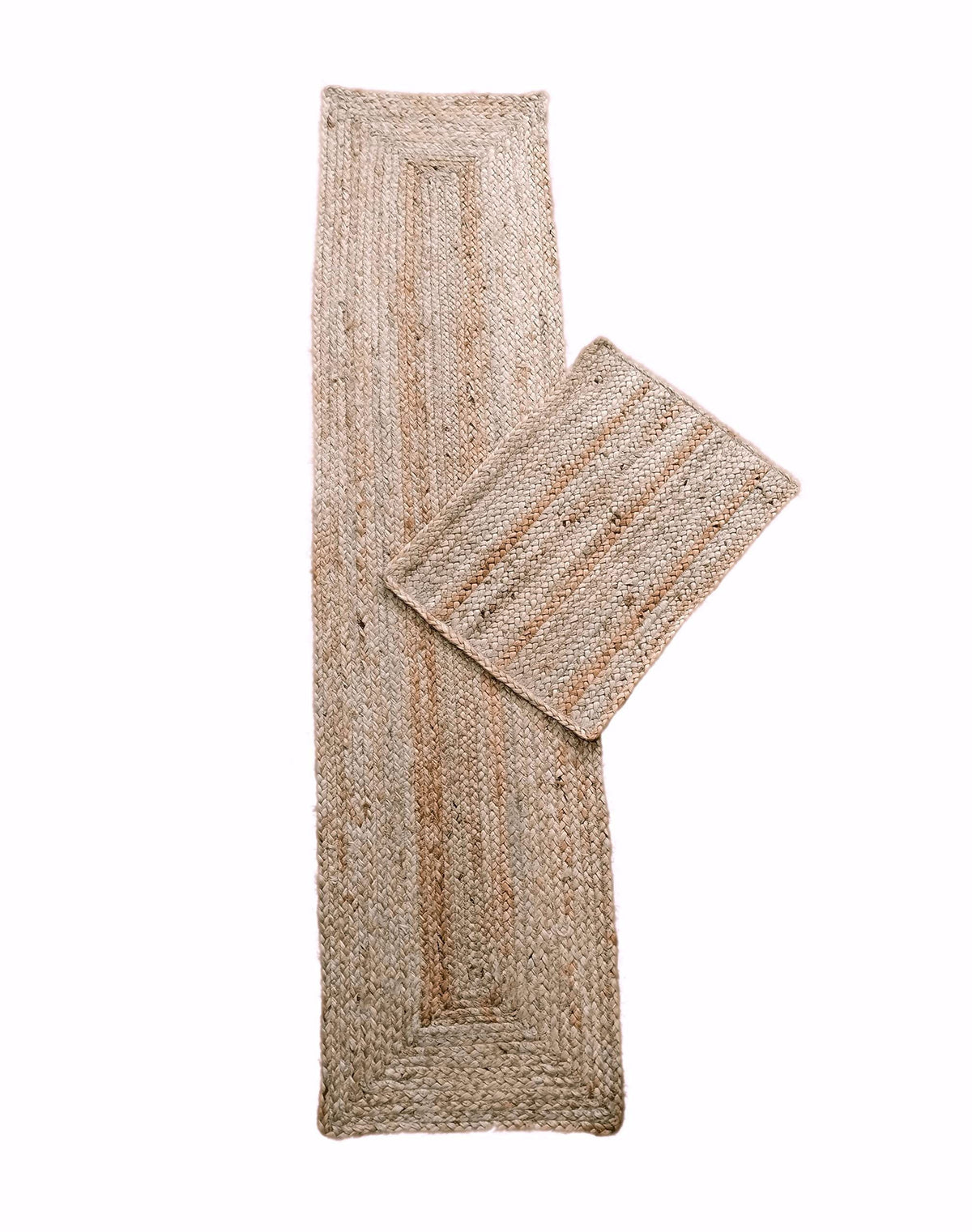 AIESY®  Beautiful Anti-Slip Handwoven Jute Reversible Rug