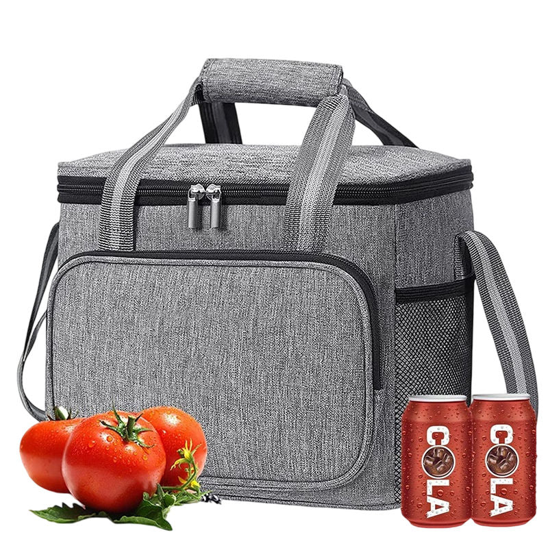 Large Capacity Insulated Lunch Bag Waterproof Cooler Tote with Aluminum Foil Lining