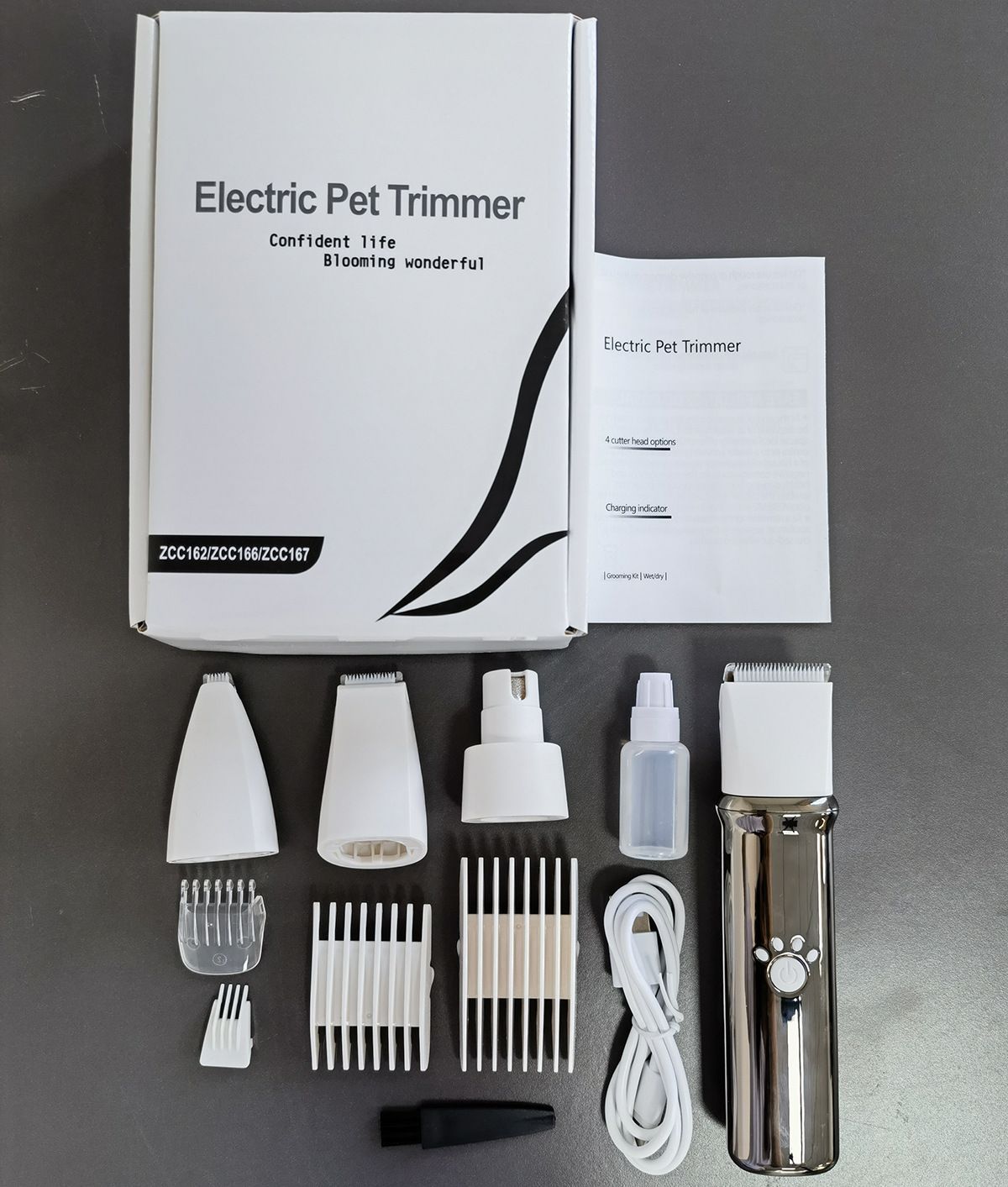 Pet Hair Clipper with 4 Blades