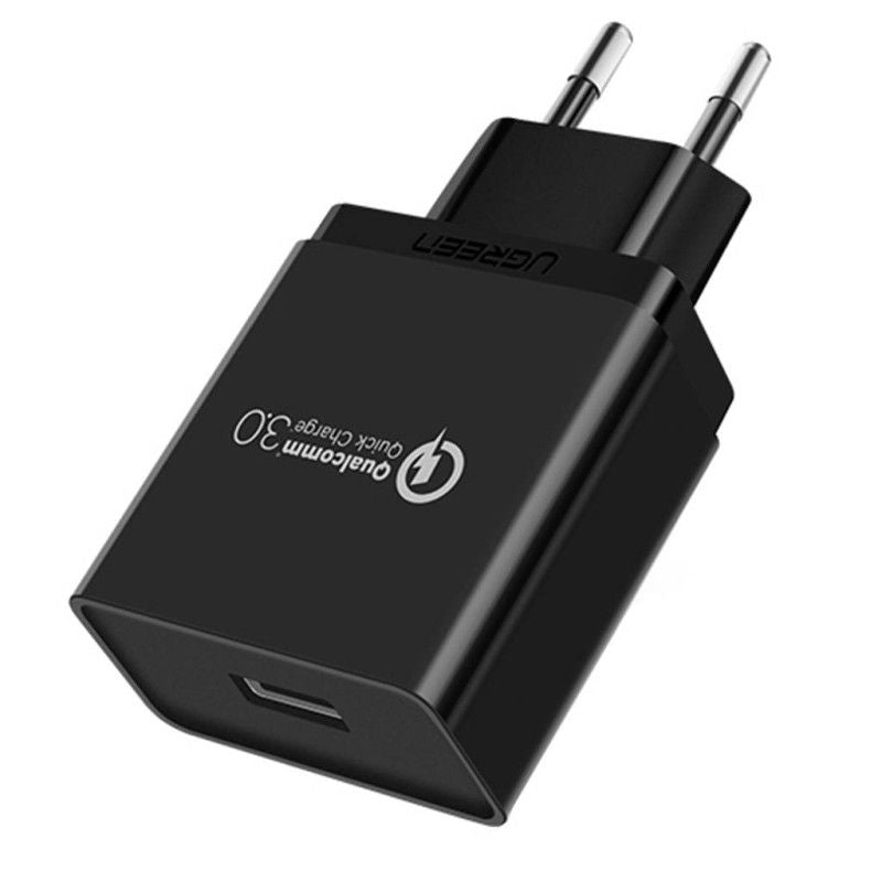 UGREEN CD122 18W Quick Charge 3.0 USB Wall Charger, EU Plug, Fast Charging Adapter