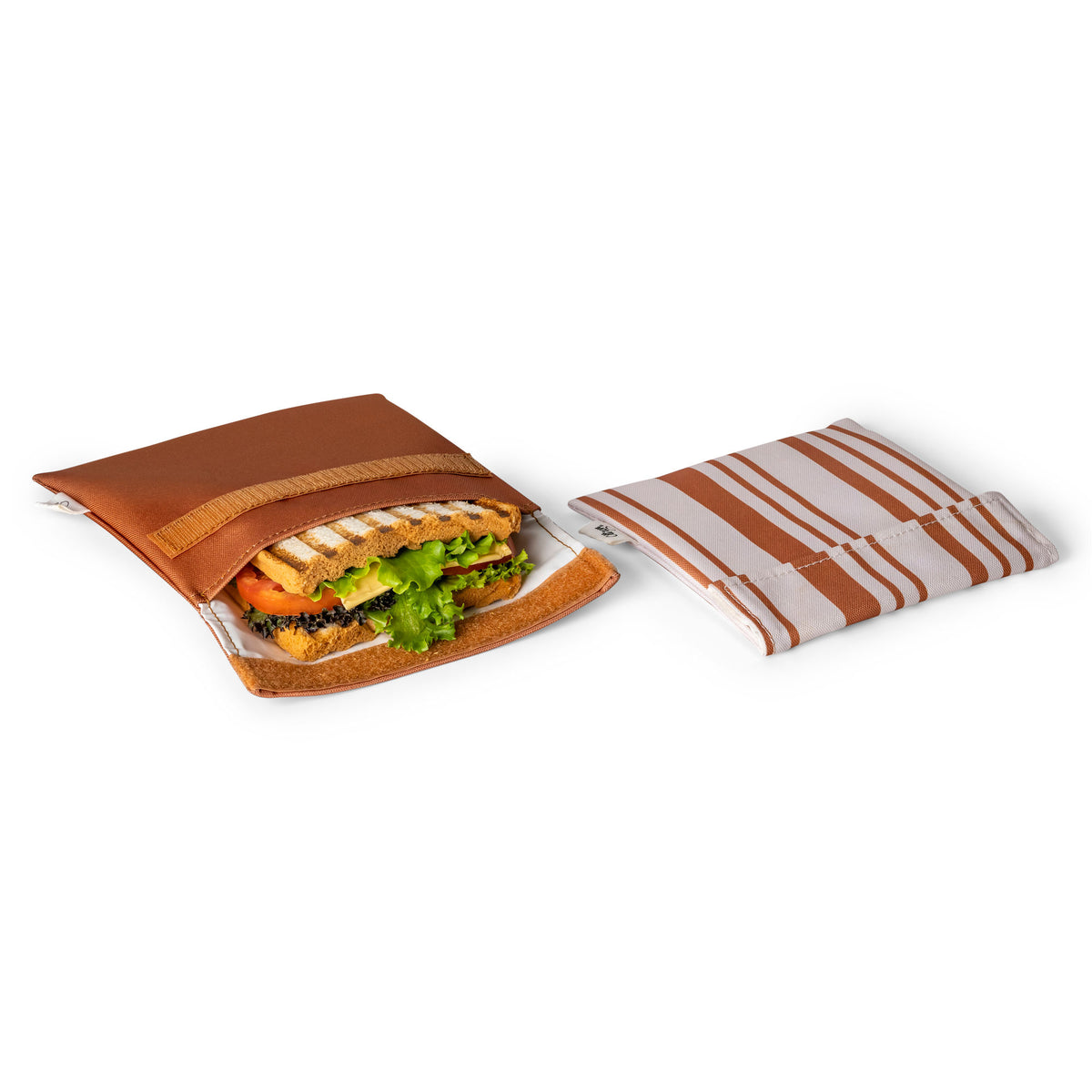 Citron-Reusable Sandwich Bag Set of 2-Caramel