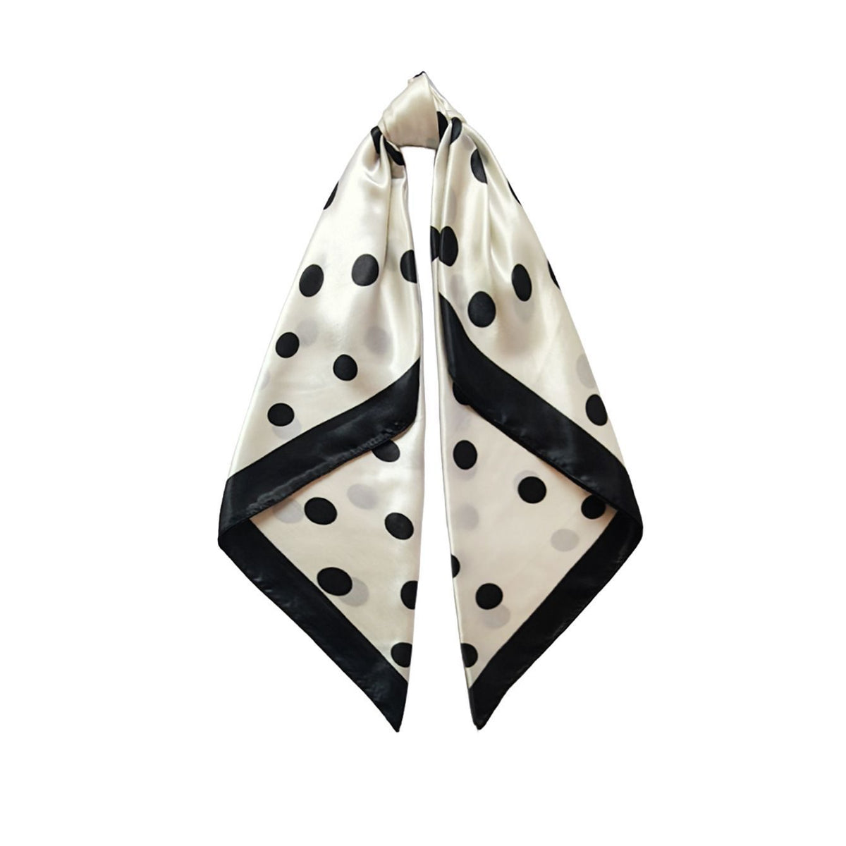 4Pcs Polka Dot Satin Square Scarf Set for Women 90x90cm