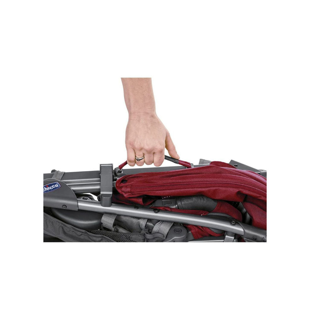 Chicco Lite Way 3 Top with Bumper Bar red color