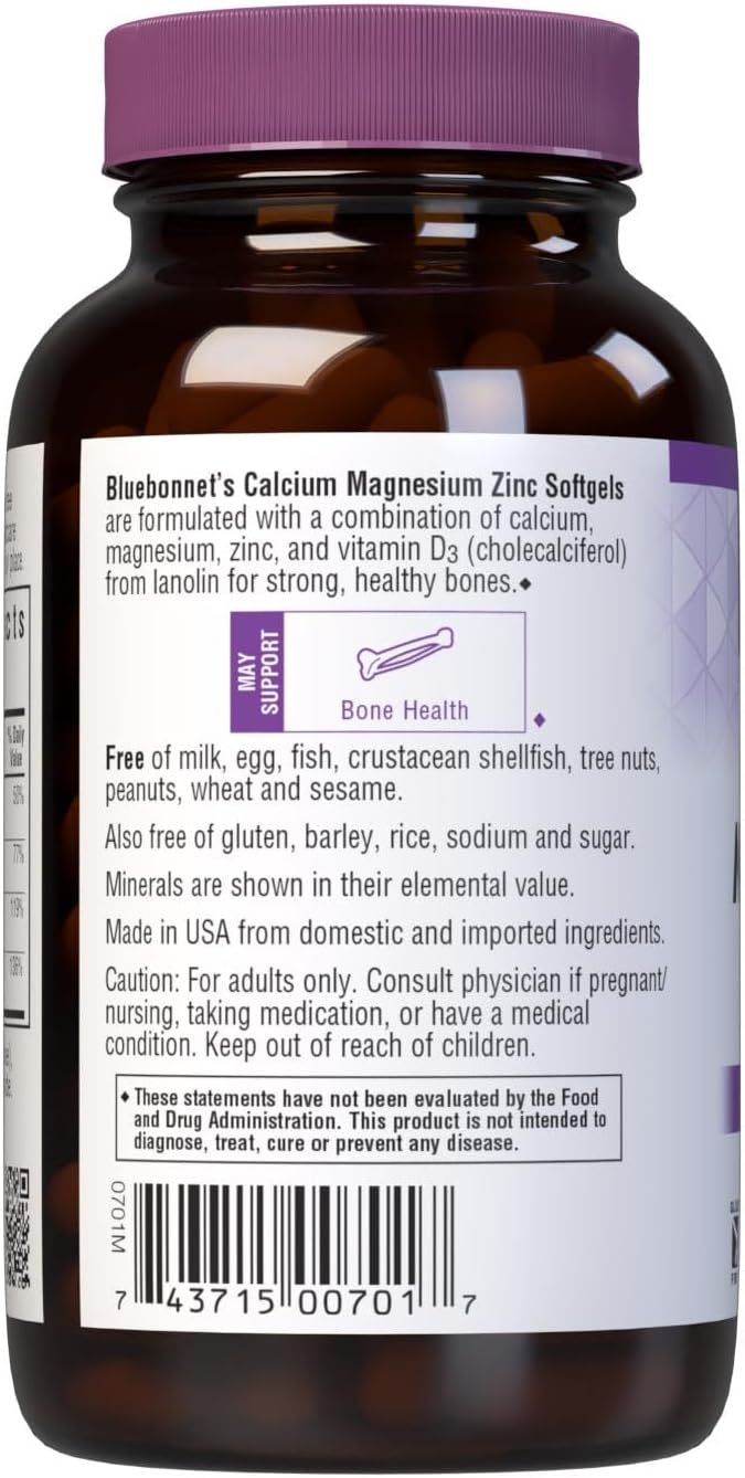 BlueBonnet CAL MAG ZN + VIT D 120S