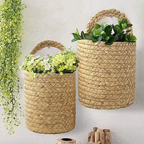 AIESY® 2 Pcs Beautiful Handcrafted Decorative Plant Hanging Baskets