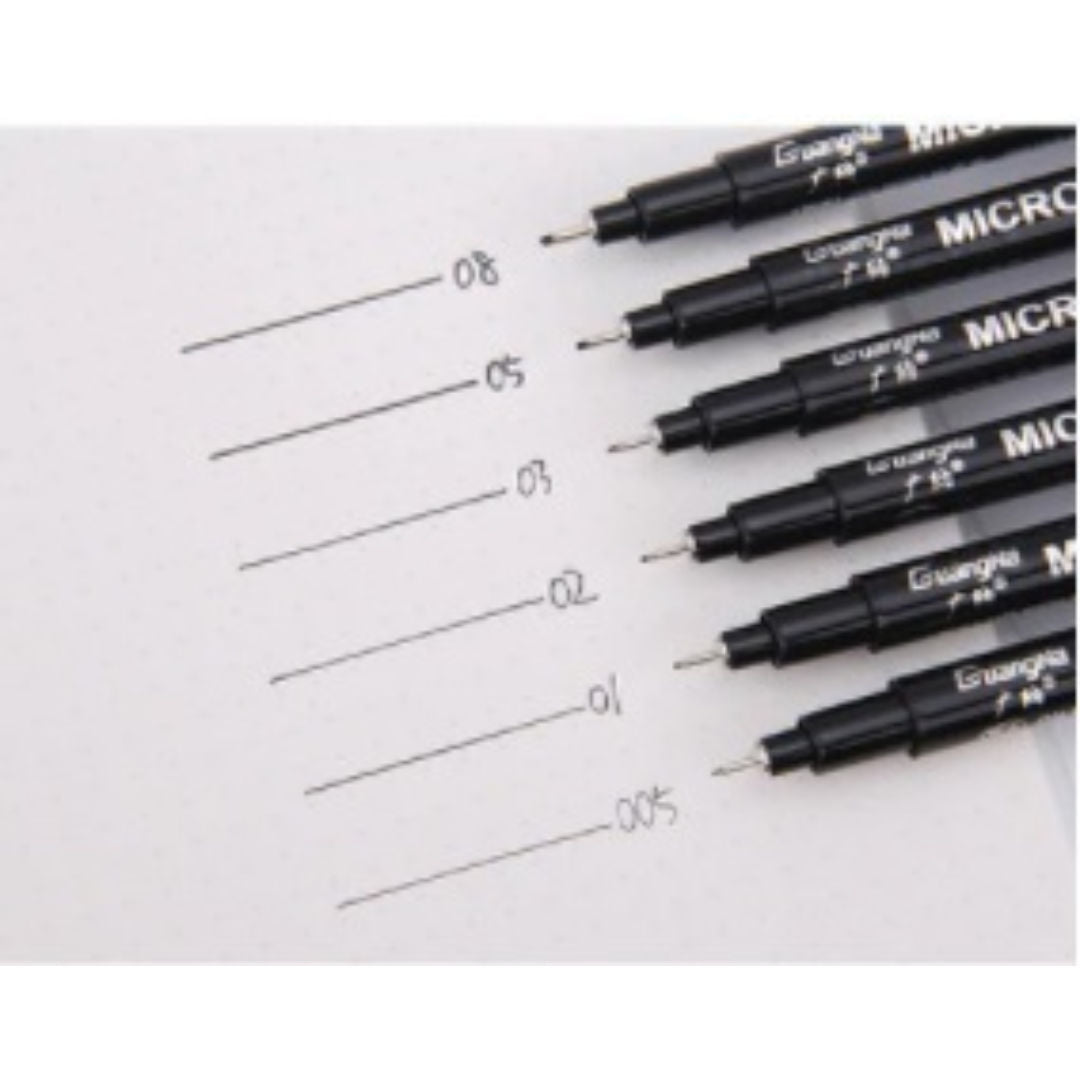 RSC Micron Graphic Pen Box, 6pieces