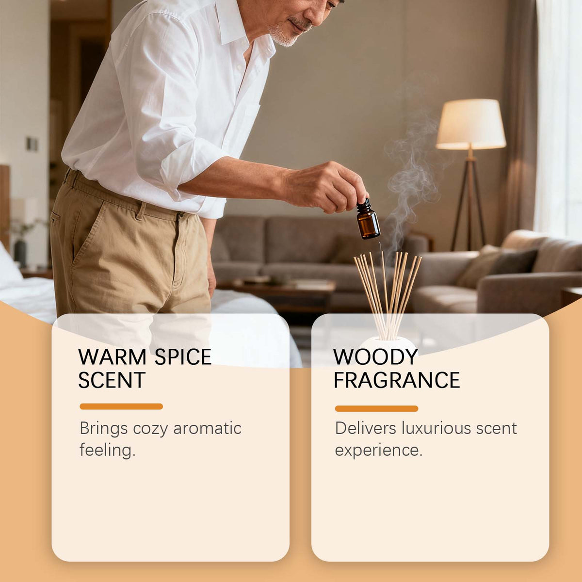 Aromatherapy Diffuser Essential Oil, Fresh Air, Cozy Fragrance, Relaxing Home Atmosphere ,100ml