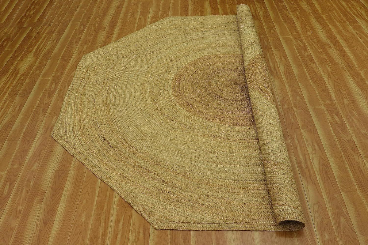 AIESY®  Beautiful Reversible Jute Rug Ideal for High Traffic Area