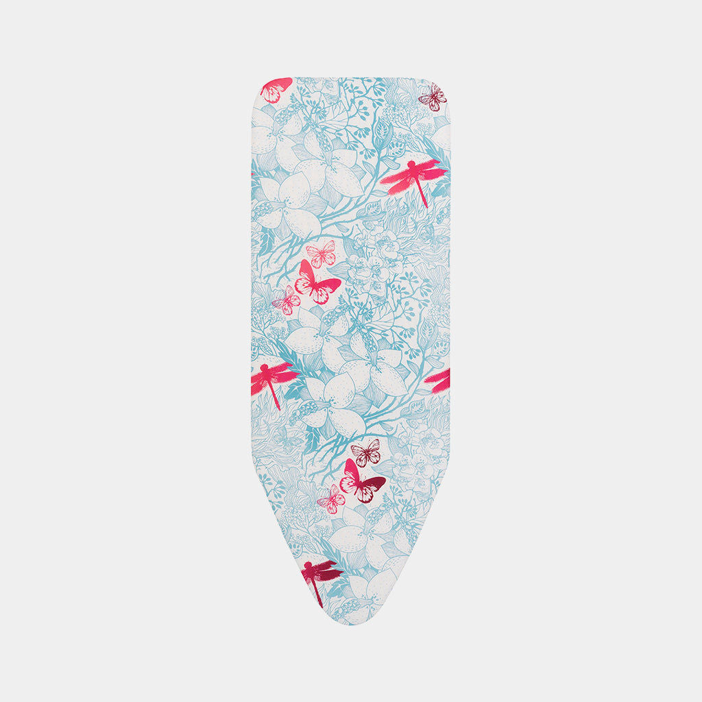 Brabantia 132520 Iron Table Cover C,124x45cm Cotton, 2mm Foam Botanical
